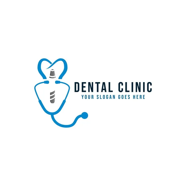 Доктор Логотип Стоматологической Помощи Дизайн Логотипа Шаблонный Вектор Изолированный Белом — стоковый вектор