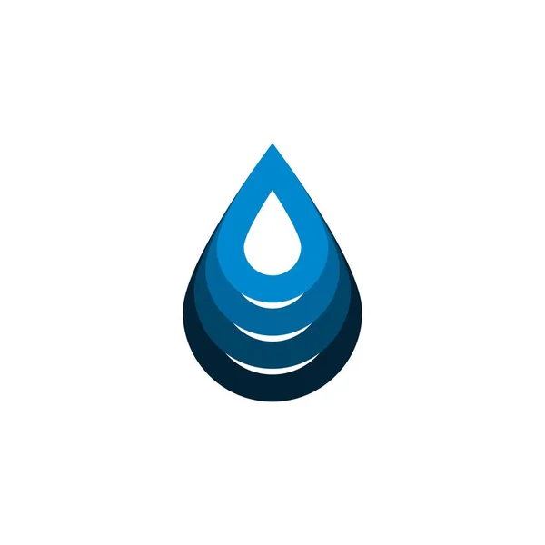 Капля Воды Логотип Волны Идеи Дизайн Логотипа Шаблонный Вектор Изолированный — стоковый вектор
