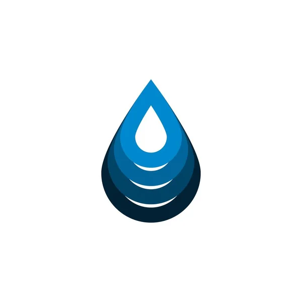 Goutte Eau Vague Logo Idées Design Logo Inspiration Illustration Vectorielle — Image vectorielle