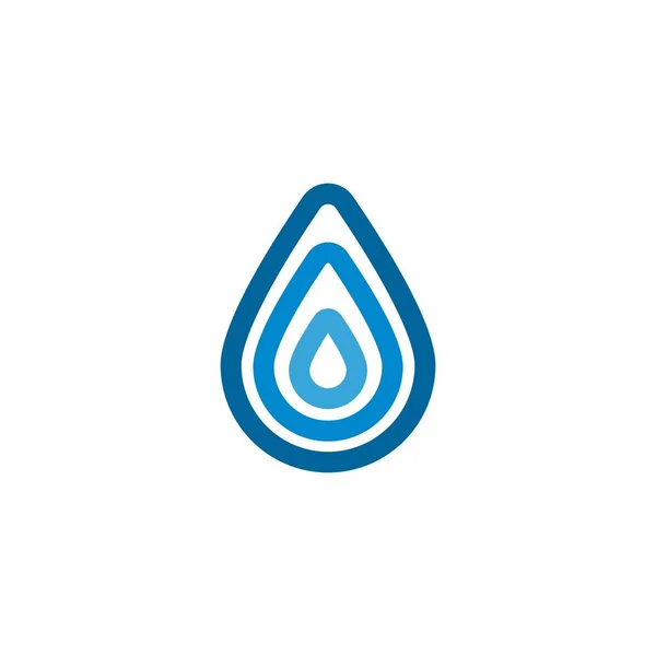 Капля Воды Логотип Волны Идеи Дизайн Логотипа Шаблонный Вектор Изолированный — стоковый вектор