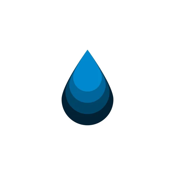 Goutte Eau Vague Logo Idées Design Logo Inspiration Illustration Vectorielle — Image vectorielle