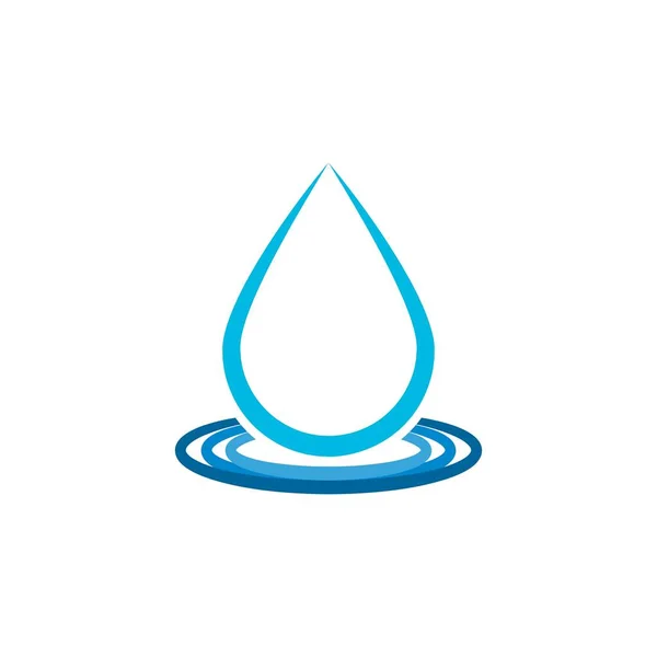 Gota Agua Ola Mineral Puro Logo Ideas Diseño Del Logotipo — Vector de stock