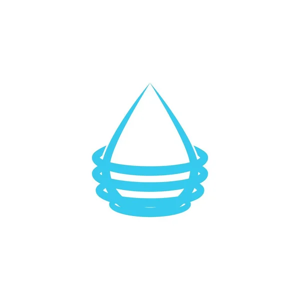 Goutte Eau Vague Minéral Logo Pur Idées Design Logo Inspiration — Image vectorielle