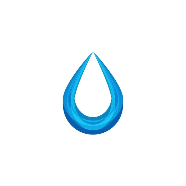 Goutte Eau Logo Plomberie Idées Design Logo Inspiration Illustration Vectorielle — Image vectorielle