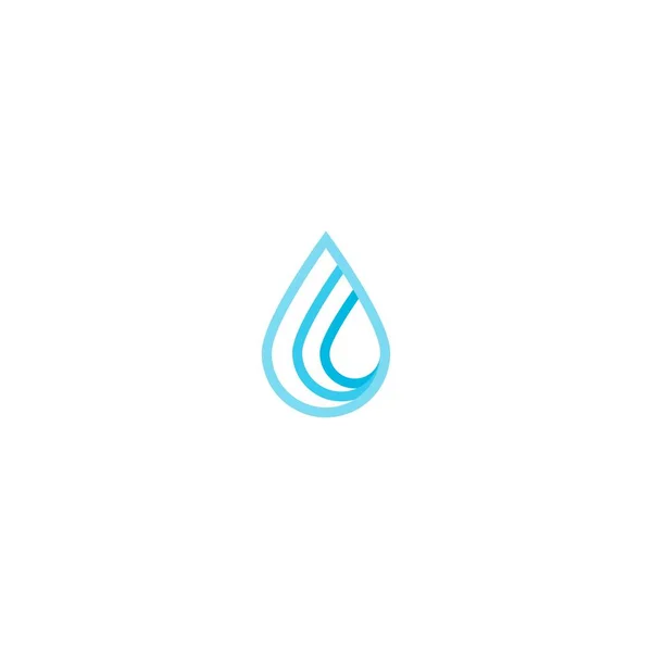 Wasser Logo Ideen Inspiration Logo Design Template Vector Illustration Isoliert — Stockvektor