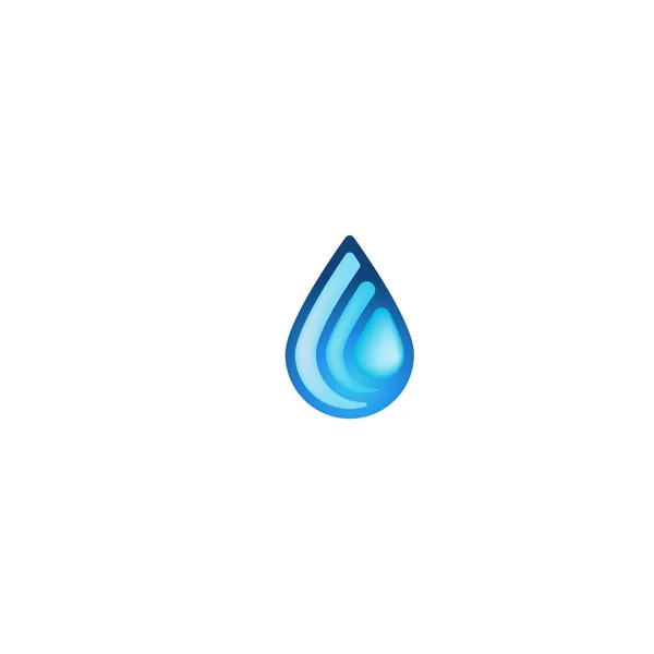 Ideas Del Logotipo Del Agua Diseño Del Logotipo Inspiración Plantilla — Archivo Imágenes Vectoriales