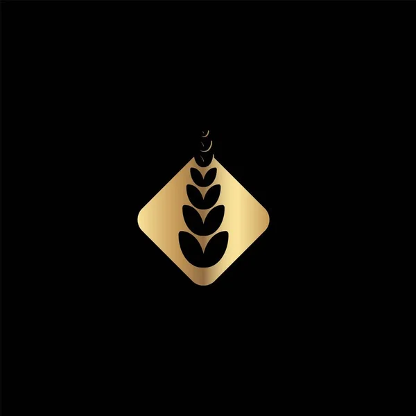 Logotipo Agricultura Trigo Ideias Design Logotipo Inspiração Template Vector Illustration —  Vetores de Stock