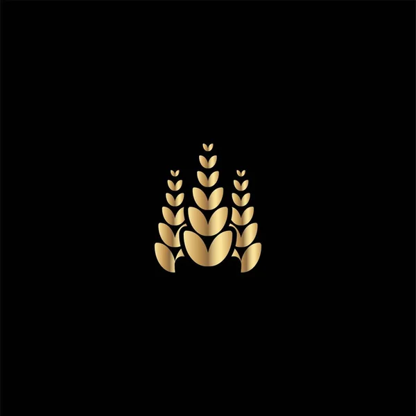 Logotipo Agricultura Trigo Ideias Design Logotipo Inspiração Template Vector Illustration —  Vetores de Stock