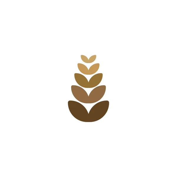 Agricultura Icono Trigo Ideas Logo Diseño Del Logotipo Inspiración Plantilla — Vector de stock