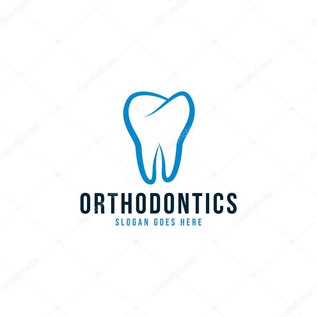 Dental care logo Ideas. Inspiration logo design. Template Vector Illustration. Isolated On White Background