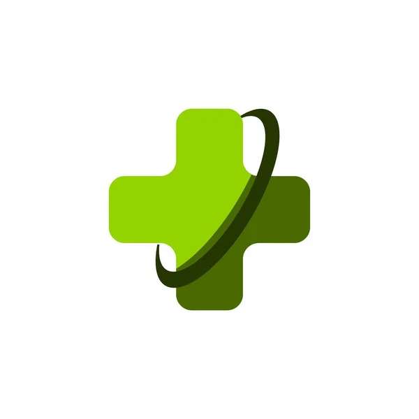Diseño Logotipo Médico Saludable Cruzada Ilustración Vectorial — Vector de stock