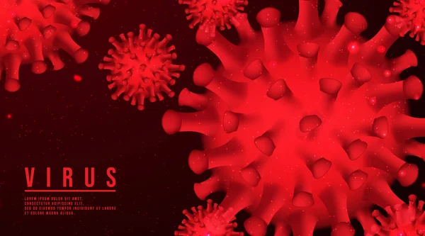 Contexte Éclosion Grippe Asiatique Concept Coronavirus Grippaux Coronavirus Covid Sur — Image vectorielle