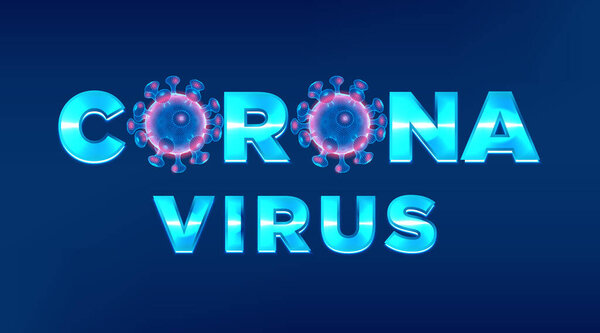 Coronavirus Disease Headline News Pandemic Global Vector Illustration Virus Symbol — Stock Vector