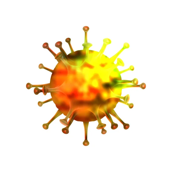 Coronavirus Malattia Notizie Prima Pagina Pandemia Globale Illustrazione Vettoriale Con — Vettoriale Stock