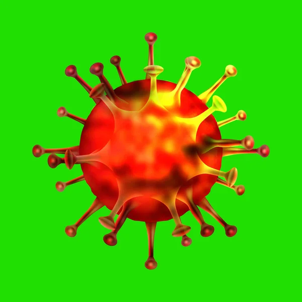 Coronavirus Bacteria Cell Icon 2019 Ncov Novel Coronavirus Bacteria Există — Vector de stoc