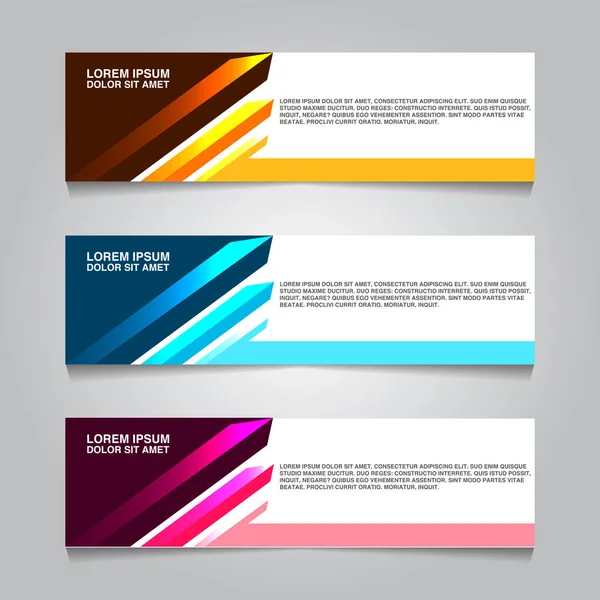 Vektor Abstrakt Geometrisk Design Banner Webb Mall — Stock vektor