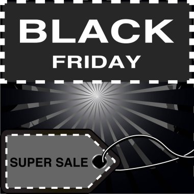 Kara Cuma yazıt tasarım şablonu. Kara Cuma afişi. Vektör illüstrasyonu