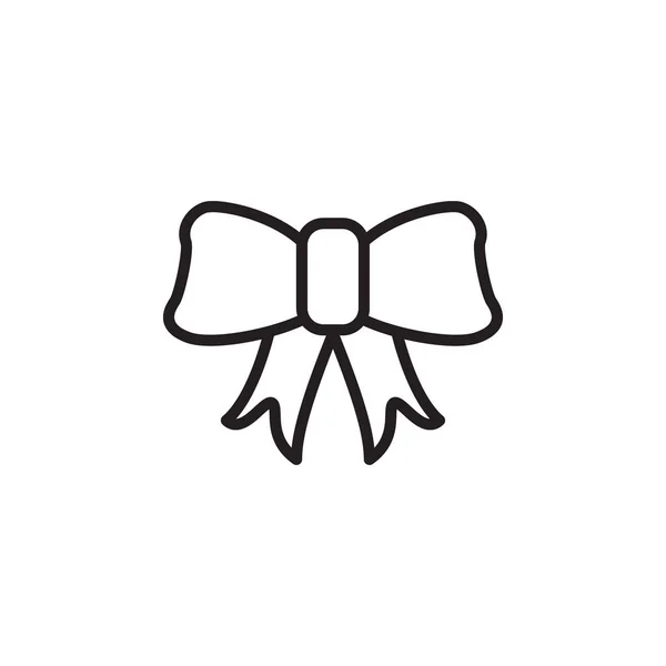 Boîte Cadeau Arc Cloche Élément Noël Logo Design Illustration Vectorielle — Image vectorielle