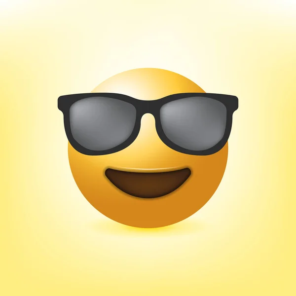 Realista Social Media Emoji Emoticon Ilustração Vetorial —  Vetores de Stock