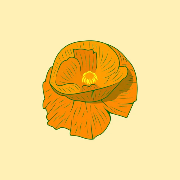 Lily Flower Logo Icon 矢量图解 — 图库矢量图片