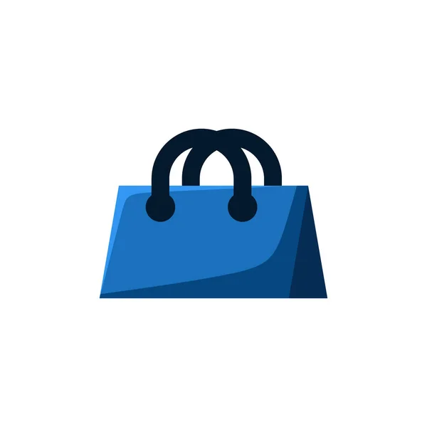Einkaufstasche Symbol Online Shop Logo Isoliert Auf Weißem Hintergrund — Stockvektor