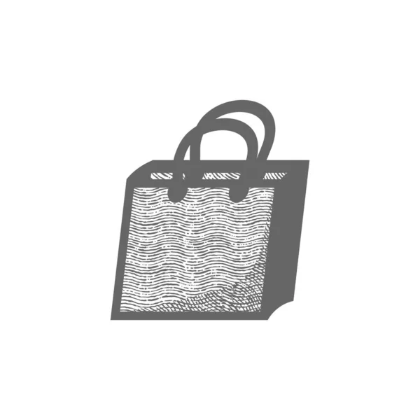 Mano Dibujado Bolso Compras Vector Ilustración — Archivo Imágenes Vectoriales