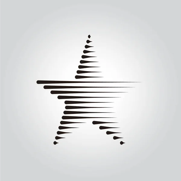 Star Logo Διάνυσμα Κομψό Στυλ Διανυσματική Απεικόνιση — Διανυσματικό Αρχείο