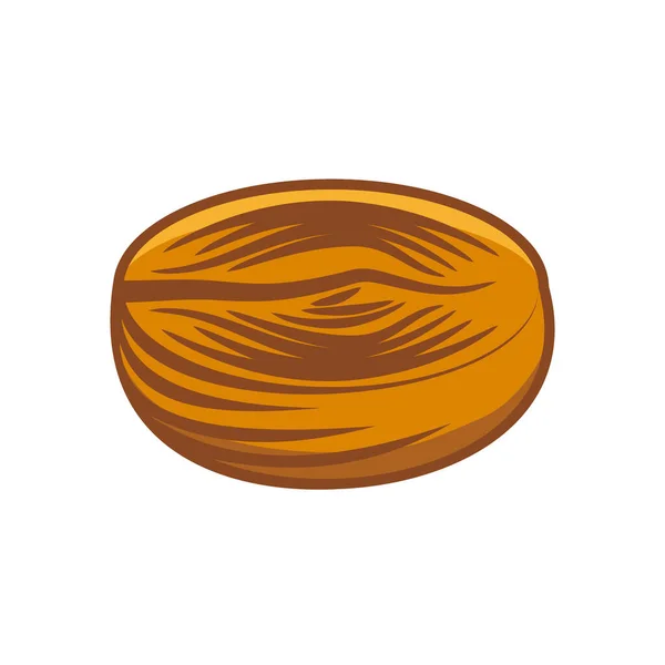 Logotipo Grão Café Desenhado Mão Ilustração Vetorial — Vetor de Stock