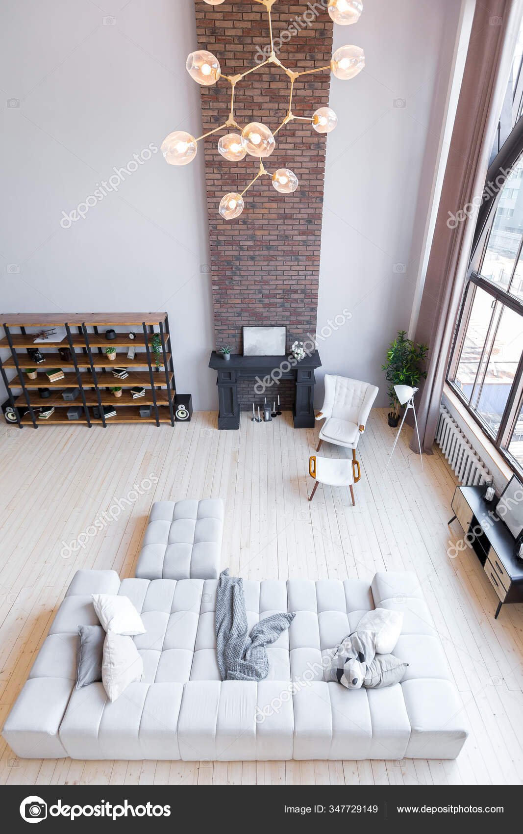 glass partition design living room on Trendy Modern Design Two Level Apartment Stylish Living Room Kitchen Stock Photo Image By C Nokia Alexnet 347729149