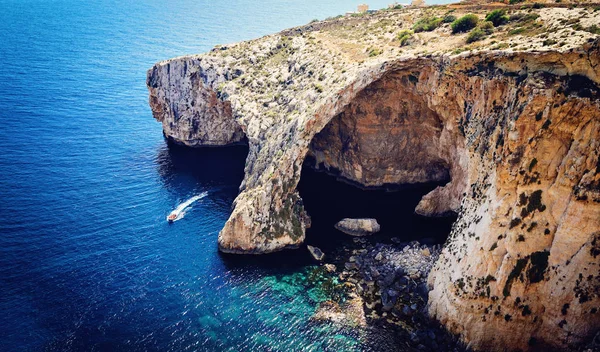 Mavi Mağara, Malta Üstten Görünüm