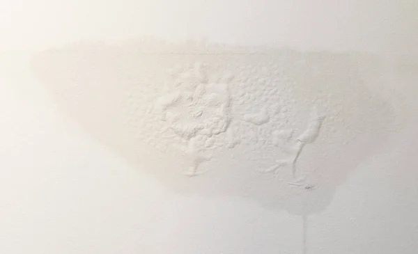 Den våte gipsen på veggen – stockfoto