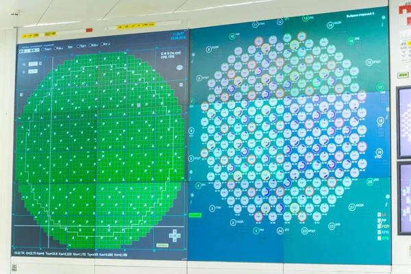 Blokkeren van reactor control board van kerncentrale — Stockfoto