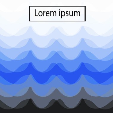 Dalga arka plan mavi tonu ile.