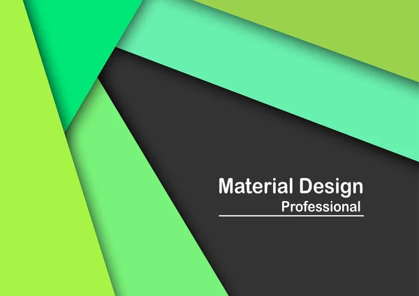 Abstrato moderno material design fundo em tom verde . — Vetor de Stock