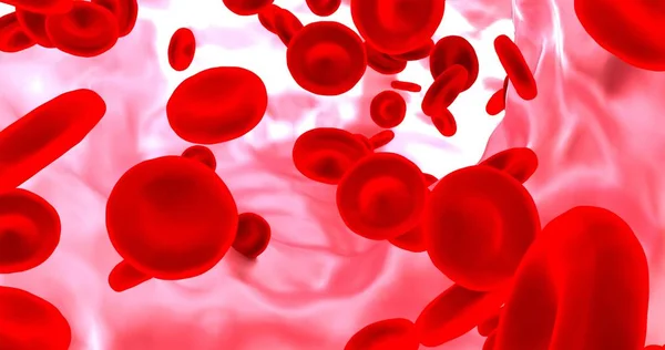 血管における赤血球. — ストック写真