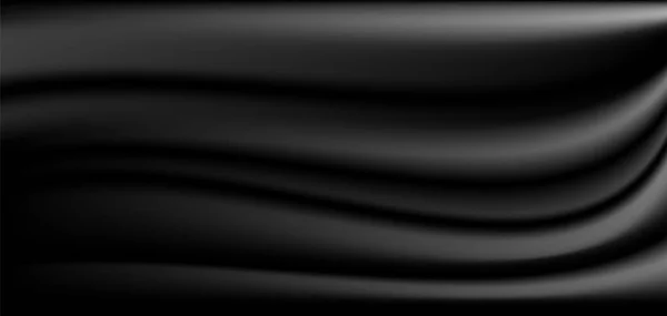 Abstrakt svartvitt satin bakgrund. — Stock vektor