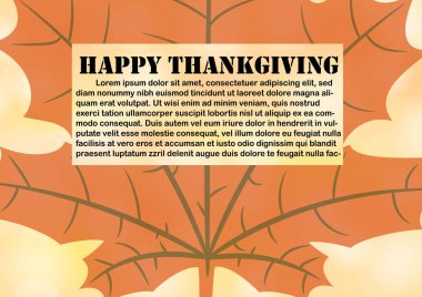 Şükran günün kutlu olsun arka plan kartpostal için metin alanı ile,