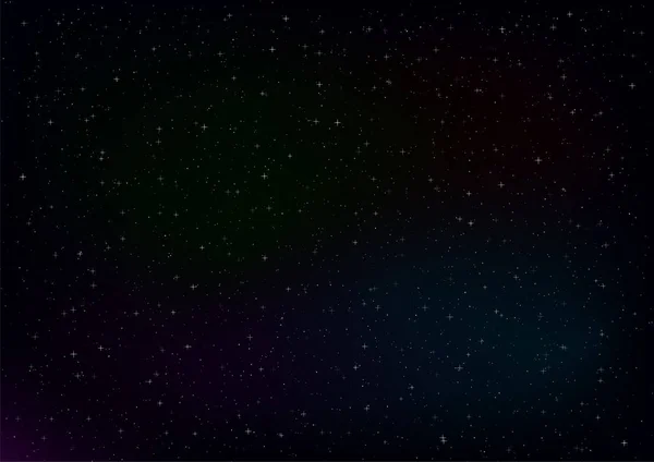Abstrakter Hintergrund des Raumes mit Sternen. — Stockvektor