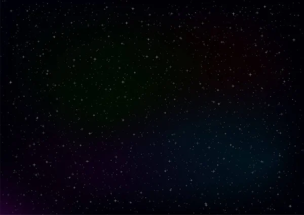 Fondo abstracto del espacio con estrellas . — Vector de stock