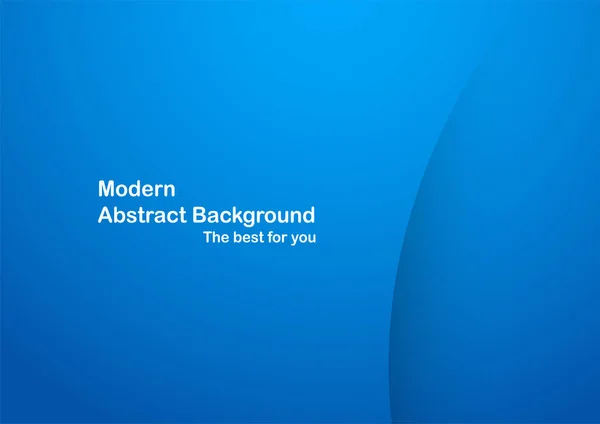 Fondo de curva azul abstracto con espacio de copia para texto. Moderno — Vector de stock
