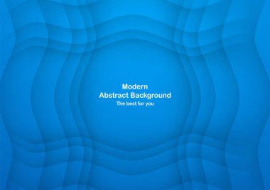 Soyut mavi eğri arka plan beyaz metin için kopya yer ile. M