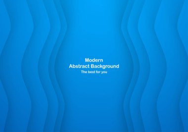 Soyut mavi eğri arka plan beyaz metin için kopya yer ile. M