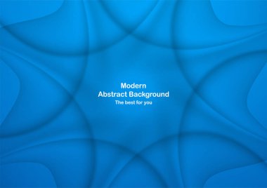 Soyut mavi eğri arka plan beyaz metin için kopya yer ile. M