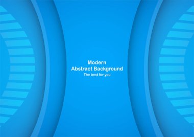 Mavi eğri arka plan beyaz metin için kopya yer ile. Teknoloji