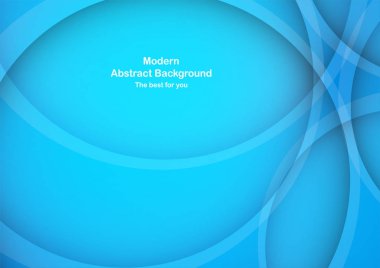 Mavi eğri arka plan beyaz metin için kopya yer ile. Teknoloji