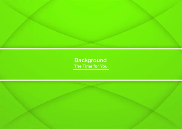 Abstract green background with copy space for white text. Modern — Stock Vector