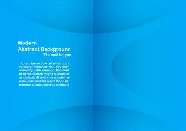 Mavi arka plan beyaz metin için kopya yer ile. Modern 