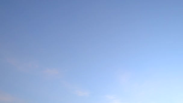Блакитне Небо Хмарою Такої Форми Серця Добрий День Вранці Найкращий — стокове відео