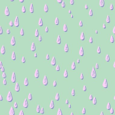 seamless modeli ile farklı büyüklük-in damla pastel renklerde