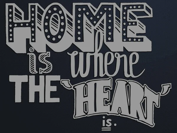 Home is where the heart is — Stock Vector